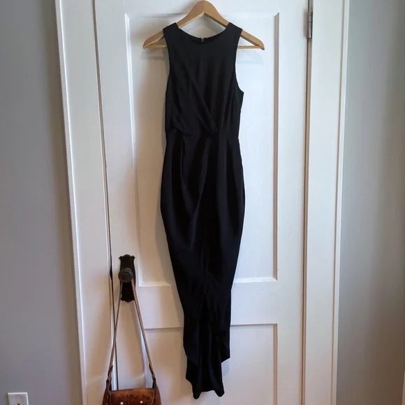 Shakuhachi Dresses | Shakuhachi Silk Drape Petal Dress in Black | Color: Black | Size: Xs | Laurarosem's Closet